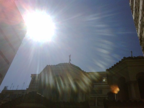 church-and-sun